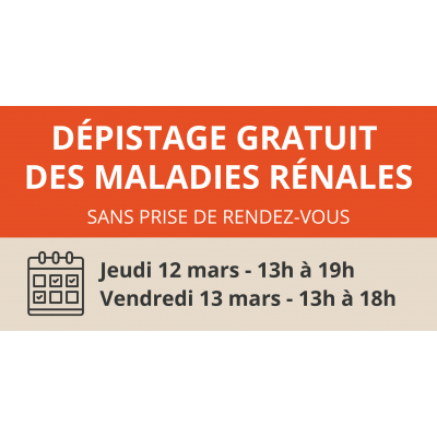 Dépistage des maladies rénales